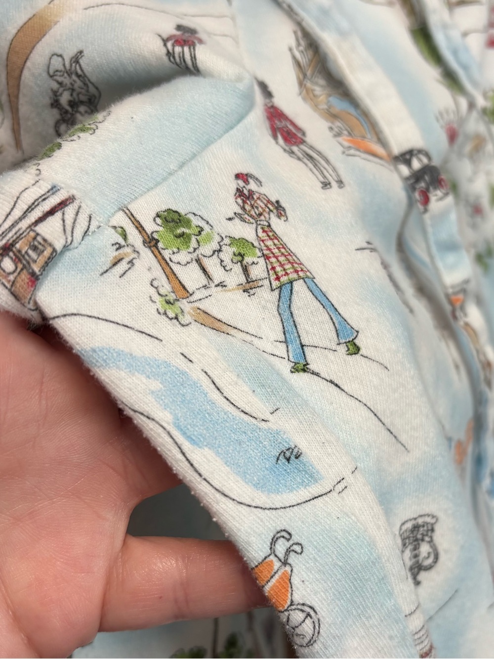 Cuddlduds London Calling cotton pajamas set, size medium - Picture 15 of 15